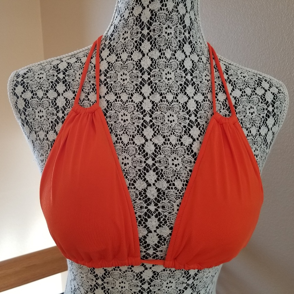 Ralph Lauren orange bikini swim top and bottom